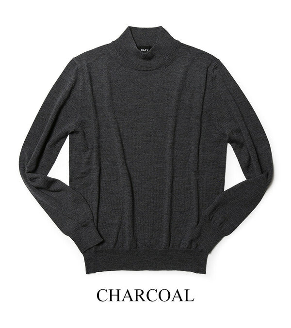 BAFY バフィー ニット モックネック 2024AW 秋冬 ハイゲージ 14ゲージ