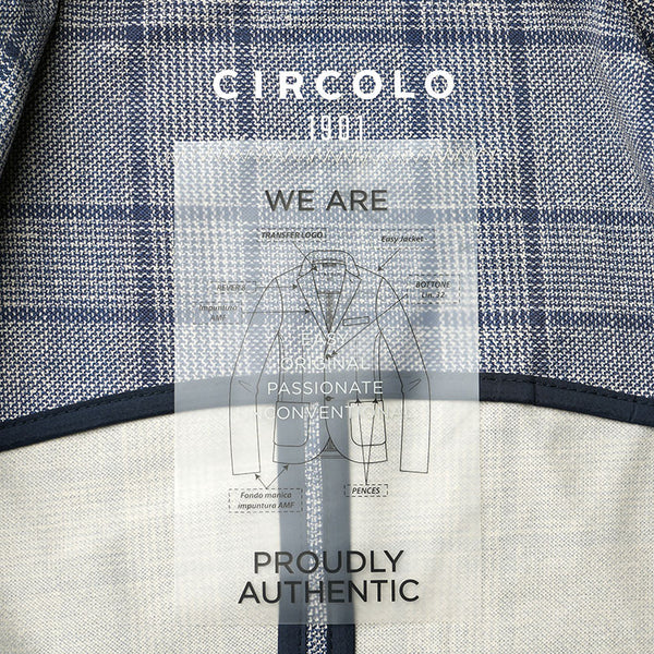 CIRCOLO1901 チルコロ ジャケット チェック ジャージージャケット ウィンドウペーン グレンプレイド鹿の子