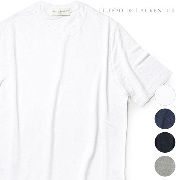 FILIPPO DE LAURENTIIS フィリッポデローレンティス Tシャツ リネン 春夏