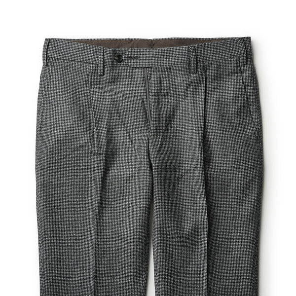 【裾直し100円】GERMANO ジェルマーノ パンツ フランネル 2024AW 秋冬 ハウンドトゥース 千鳥格子