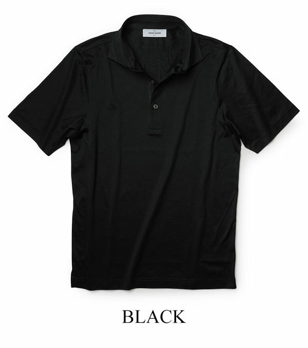 GRAN SASSO グランサッソ ポロシャツ スムースコットン スキッパー Tシャツ