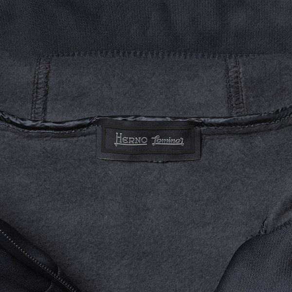 HERNO ヘルノ パーカー ダウン ダンボールニット フーディー フルジップ ラミナー