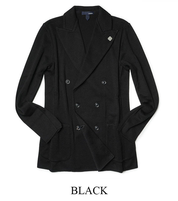 LARDINI ラルディーニ ニットジャケット ダブル 春夏 ジャケット ドライコットン サマーニット