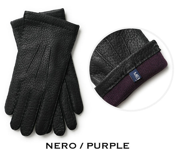 MEROLA メローラ 手袋 グローブ レザー ペッカリー カシミヤ 100%