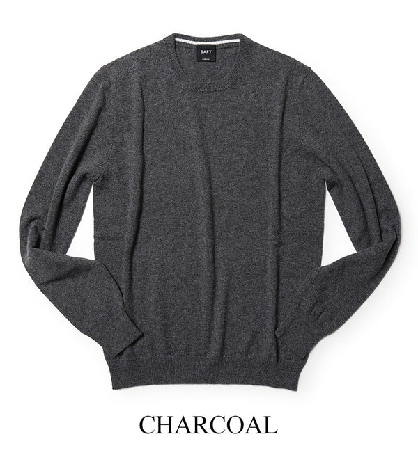 BAFY ニット カシミヤ クルーネック カシミア ソリッド バフィ イタリア製
