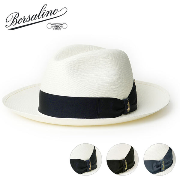 BORSALINO ボルサリーノ パナマハット 140340 ファイン ラージブリム つば長め
