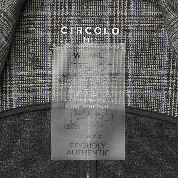 CIRCOLO1901 チルコロ ジャケット チェック ジャージージャケット 秋冬 グレンプレイド