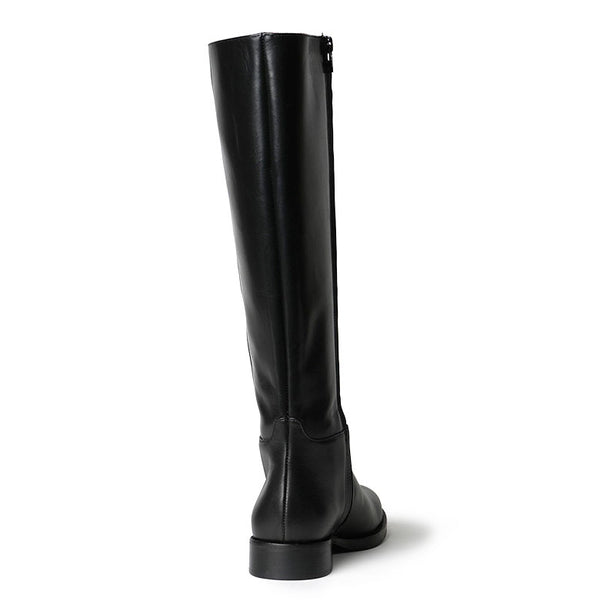 FABIO RUSCONI ブーツ ロングブーツ サイドジップ ヒール3cm フラット I-1376-GUALDO