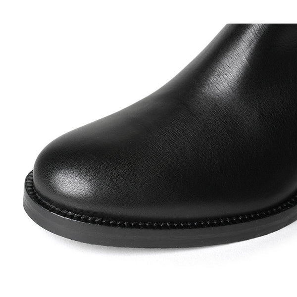 FABIO RUSCONI ブーツ ロングブーツ サイドジップ ヒール3cm フラット I-1376-GUALDO