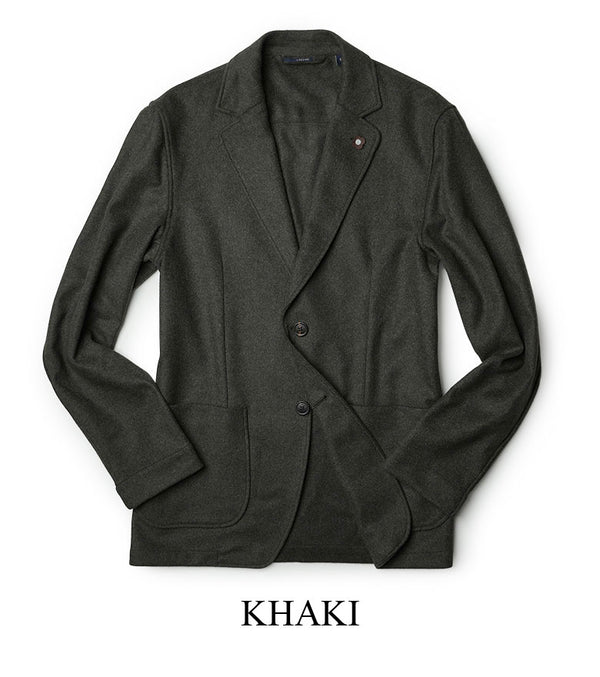 LARDINI ラルディーニ ジャケット AMA フランネル 秋冬 シャツジャケット ソリッド