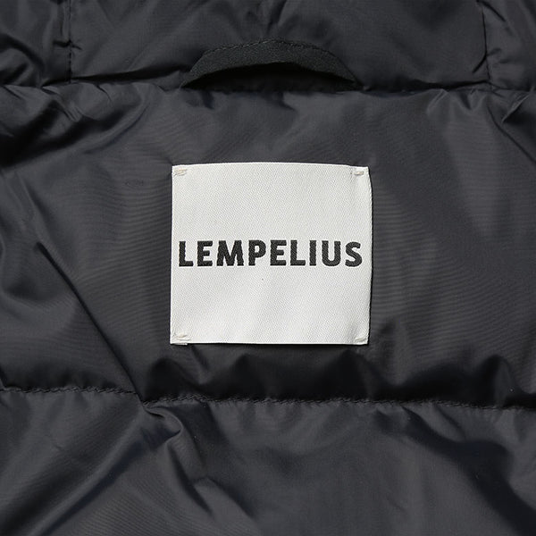 LEMPELIUS ダウン メンズ ダウンコート ロングフーディー ポリエステル コットン650DS27 2500