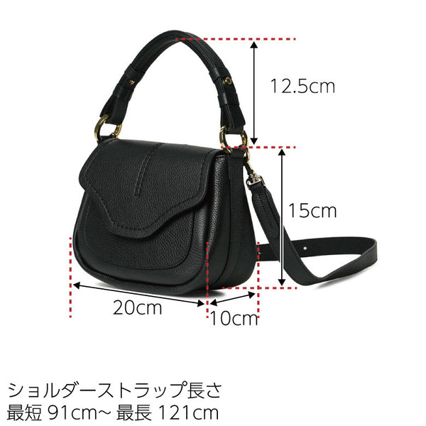 LORISTELLA ロリステッラ バッグ レザー サドルバッグ ハンドバッグ ショルダー