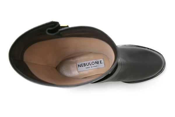 【国内正規品】NEBULONIE ネブローニ ブーツ ロングブーツ ジョッキーブーツ バックル ベルト 6731