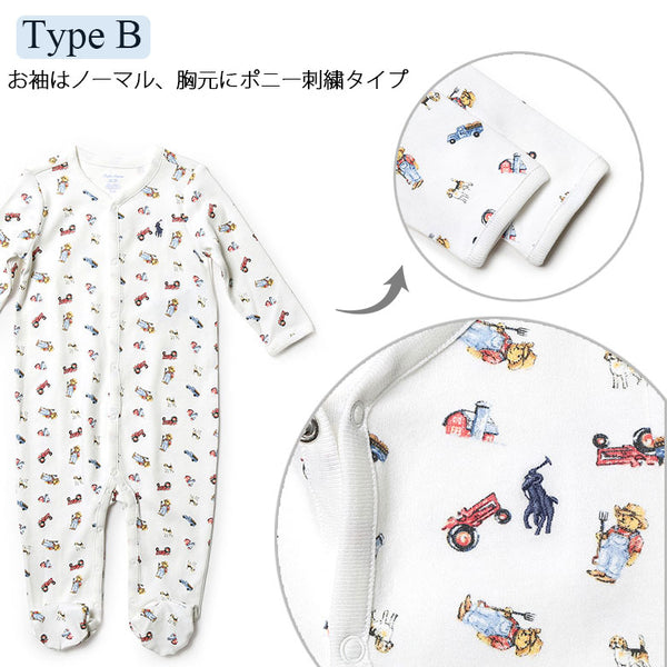 POLO RALPH LAUREN ラルフローレン ロンパース 長袖 長脚 オールシーズン