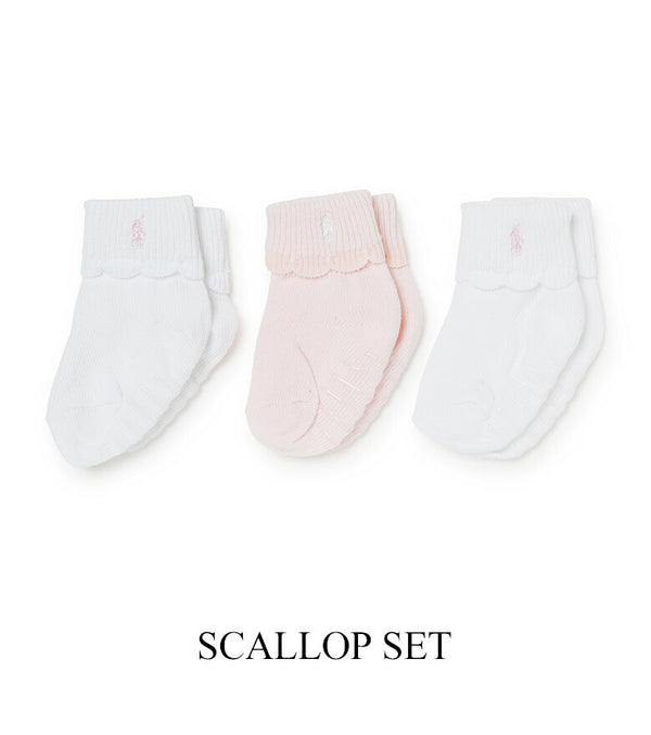 POLO RALPH LAUREN 靴下 セット ベビー ソックス 靴下 3足セット 0~6ヶ月 6~12ヶ月 8~24ヶ月
