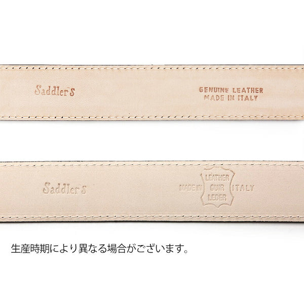 Saddler's サドラーズ クロコ調型押し レザー ベルト 3cm 牛革 本革