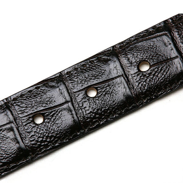 Saddler's サドラーズ クロコ調型押し レザー ベルト 3cm 牛革 本革
