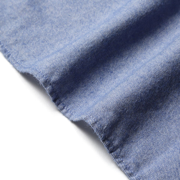 UNROLE アンロール シャツ フランネルシャツ コットン ネルシャツ ソリッド メンズ