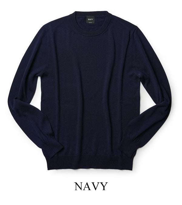 BAFY バフィー ニット クルーネック 2024AW 秋冬 ハイゲージ 14ゲージ