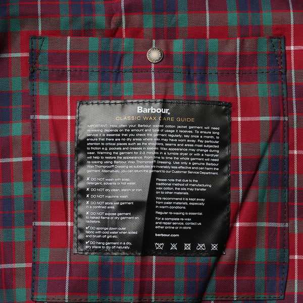 BARBOUR バブアー バラクータ ブルゾン G9 WAX ワックス オーセンティックフィット