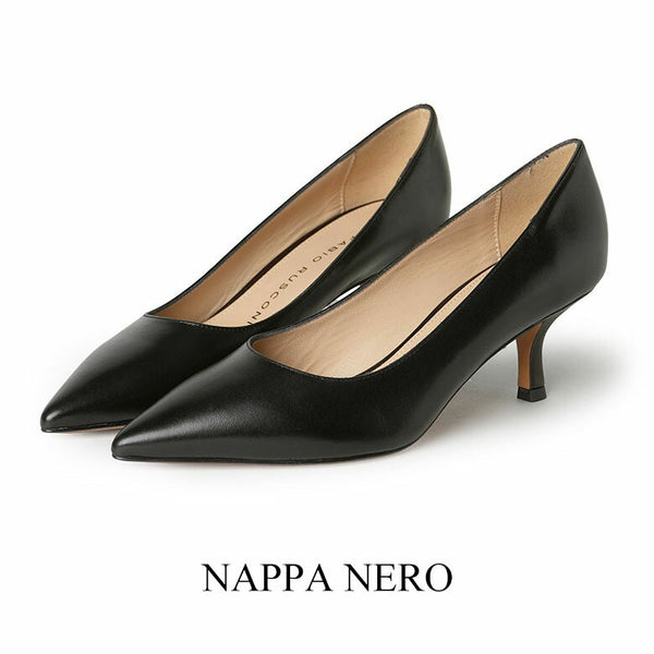 FABIO RUSCONI ファビオルスコーニ パンプス ヒール5cmピンヒール ポインテッドトゥ I-WILF-RIVOLI レザー