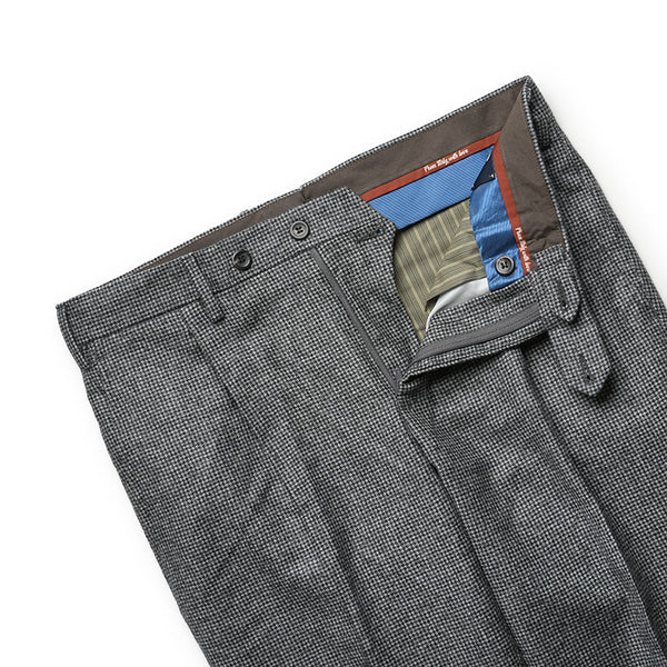 【裾直し100円】GERMANO ジェルマーノ パンツ フランネル 2024AW 秋冬 ハウンドトゥース 千鳥格子