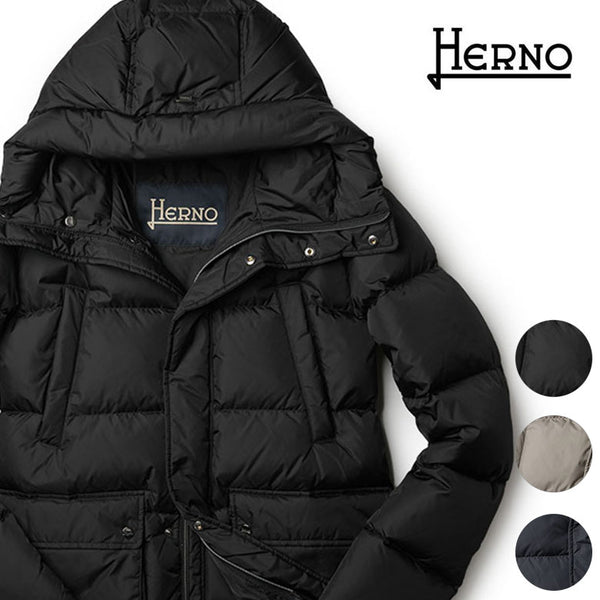 HERNO ヘルノ ダウンジャケット メンズ 2024AW 秋冬 ダウンパーカー ダウンフーディー