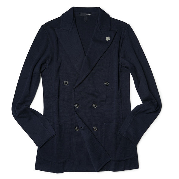 LARDINI ラルディーニ ニットジャケット ダブル 春夏 ジャケット ドライコットン サマーニット