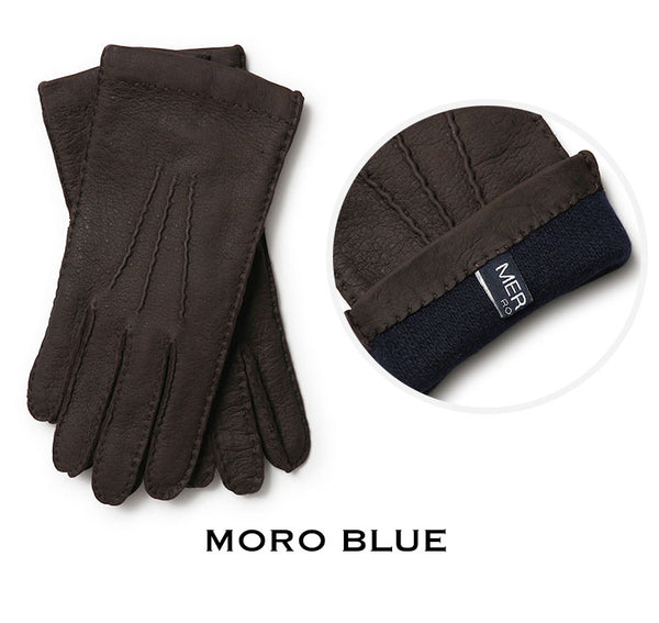 MEROLA メローラ 手袋 グローブ レザー ペッカリー カシミヤ 100％