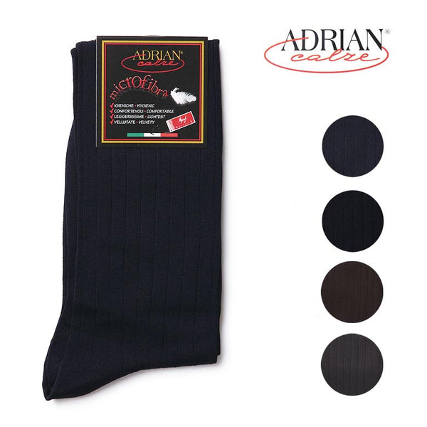 ADRIAN アドリアン 靴下 ハーフホーズ パンツに張り付かない イタリア製