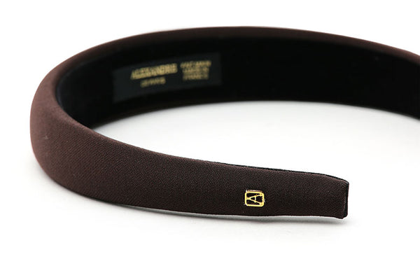 ALEXANDRE DE PARIS カチューシャ サテン 幅広 痛くない 大人