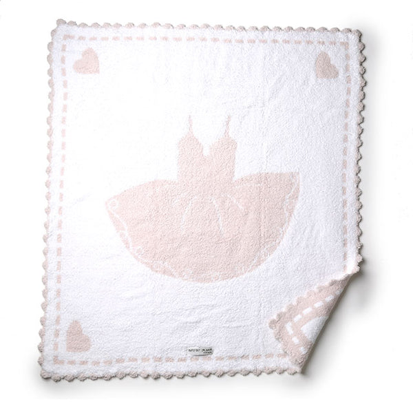 【ギフト名入れ可能】BAREFOOT DREAMS ベアフットドリームス ブランケット #551 コージーシック スカラップ ひざ掛け