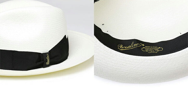 BORSALINO ボルサリーノ パナマハット 140340 ファイン ラージブリム つば長め
