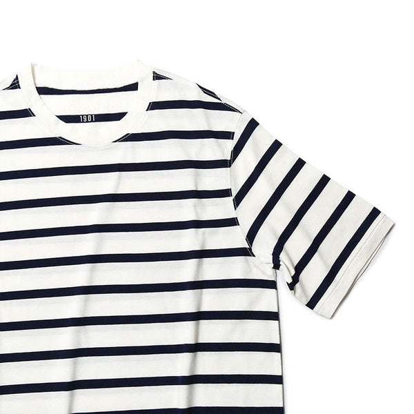 CIRCOLO1901 チルコロ Tシャツ ボーダー クルーネック 春夏 ストライプ コットン100%