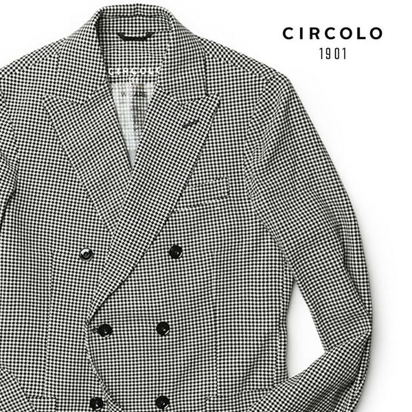 CIRCOLO1901 チルコロ ジャケット ダブル 千鳥格子 春夏 サマーウール