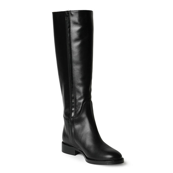 FABIO RUSCONI ブーツ ロングブーツ サイドジップ ヒール3cm フラット I-1376-GUALDO