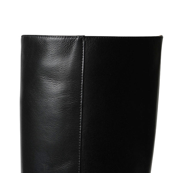 FABIO RUSCONI ブーツ ロングブーツ サイドジップ ヒール3cm フラット I-1376-GUALDO