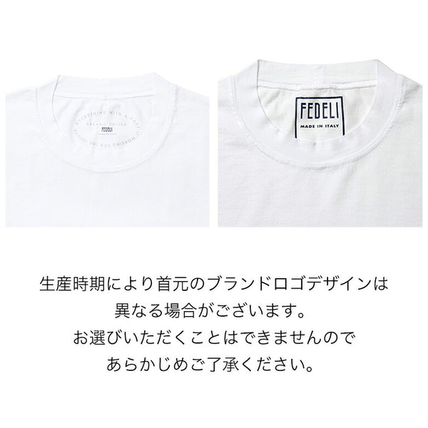 フェデーリ Tシャツ クルーネック 春夏