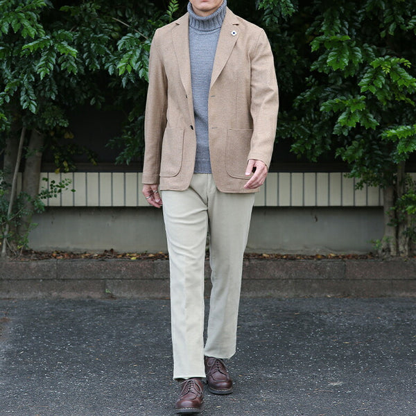 LARDINI ラルディーニ ジャケット AMA フランネル 秋冬 シャツジャケット ソリッド