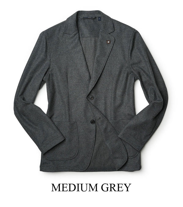 LARDINI ラルディーニ ジャケット AMA フランネル 秋冬 シャツジャケット ソリッド