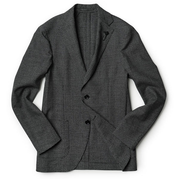 LARDINI ラルディーニ ジャケット 千鳥格子 ハウンドトゥース シングル ウール