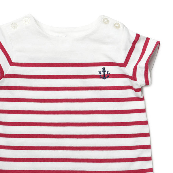 POLO RALPH LAUREN ラルフローレン ベビードレス ロンパース カバーオール 半袖