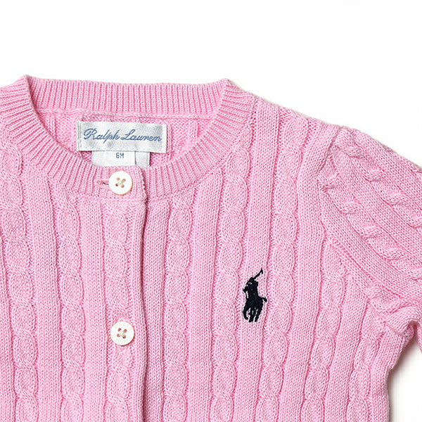 POLO RALPH LAUREN ラルフローレン 子供用 カーディガン ケーブルニット 定番