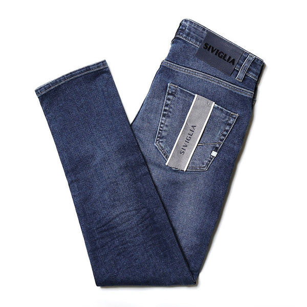 【裾直し100円】SIVIGLIA シヴィリア デニム ダメージ加工 ブラスト加工 パンツ ジーンズ ストレッチ