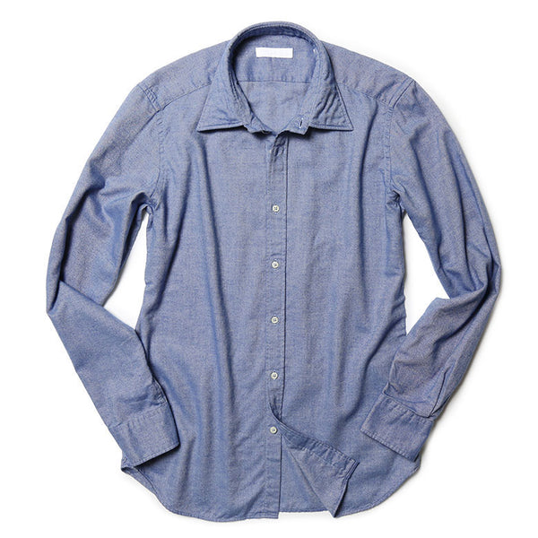 UNROLE アンロール シャツ フランネルシャツ コットン ネルシャツ ソリッド メンズ